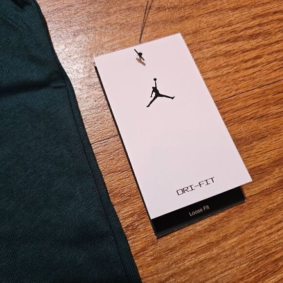 Air Jordan Sport Tee T-Shirt MJ Poster Logo Midnight Spruce Medium M Blue White - Picture 8 of 9